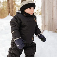 Black One Piece Snowsuit 9-24m