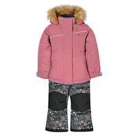 Flowers Two Piecess Snowsuits 2-6y