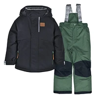 Black Two Piecess Snowsuits 2-6y