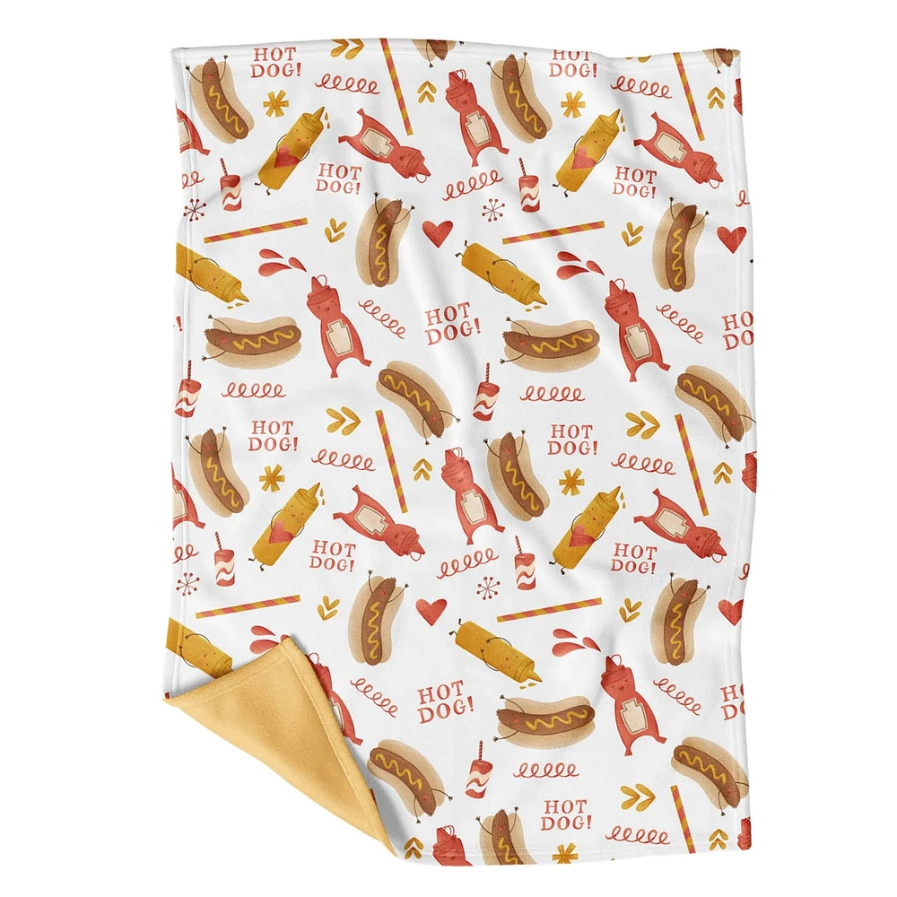 Petite Couverture Minky - Ketchup Moutarde