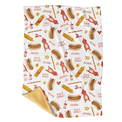 Petite Couverture Minky - Ketchup Moutarde