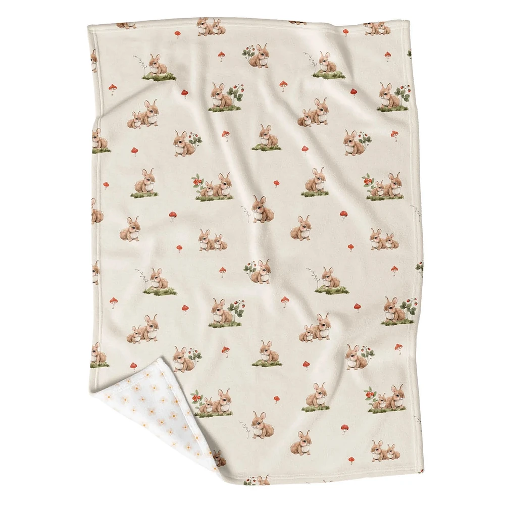 Petite Couverture Minky - Lapinou