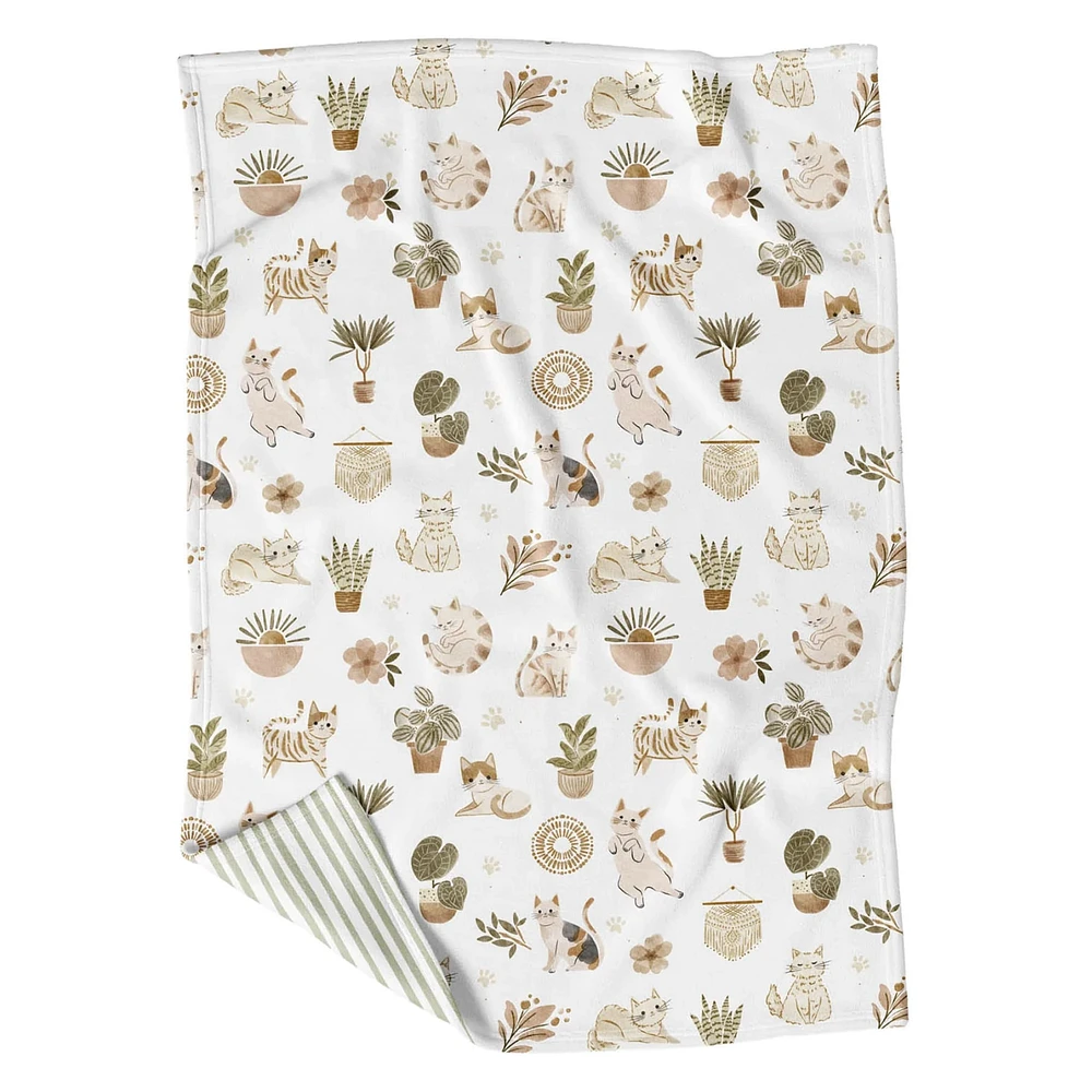Petite Couverture Minky - Sammy Plantes