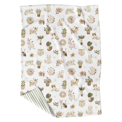 Petite Couverture Minky - Sammy Plantes