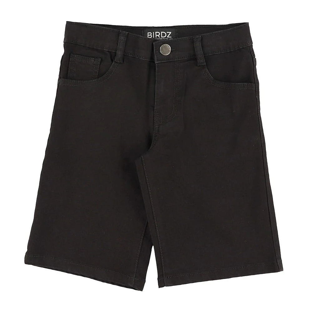 Short Denim Noir Large 10-16ans