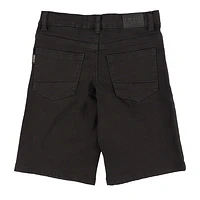 Short Denim Noir Large 10-16ans