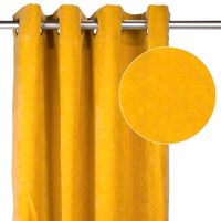 Velvet Curtain - Mustard Yellow