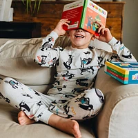 Loup AOP Pajamas 2-10y - Modal