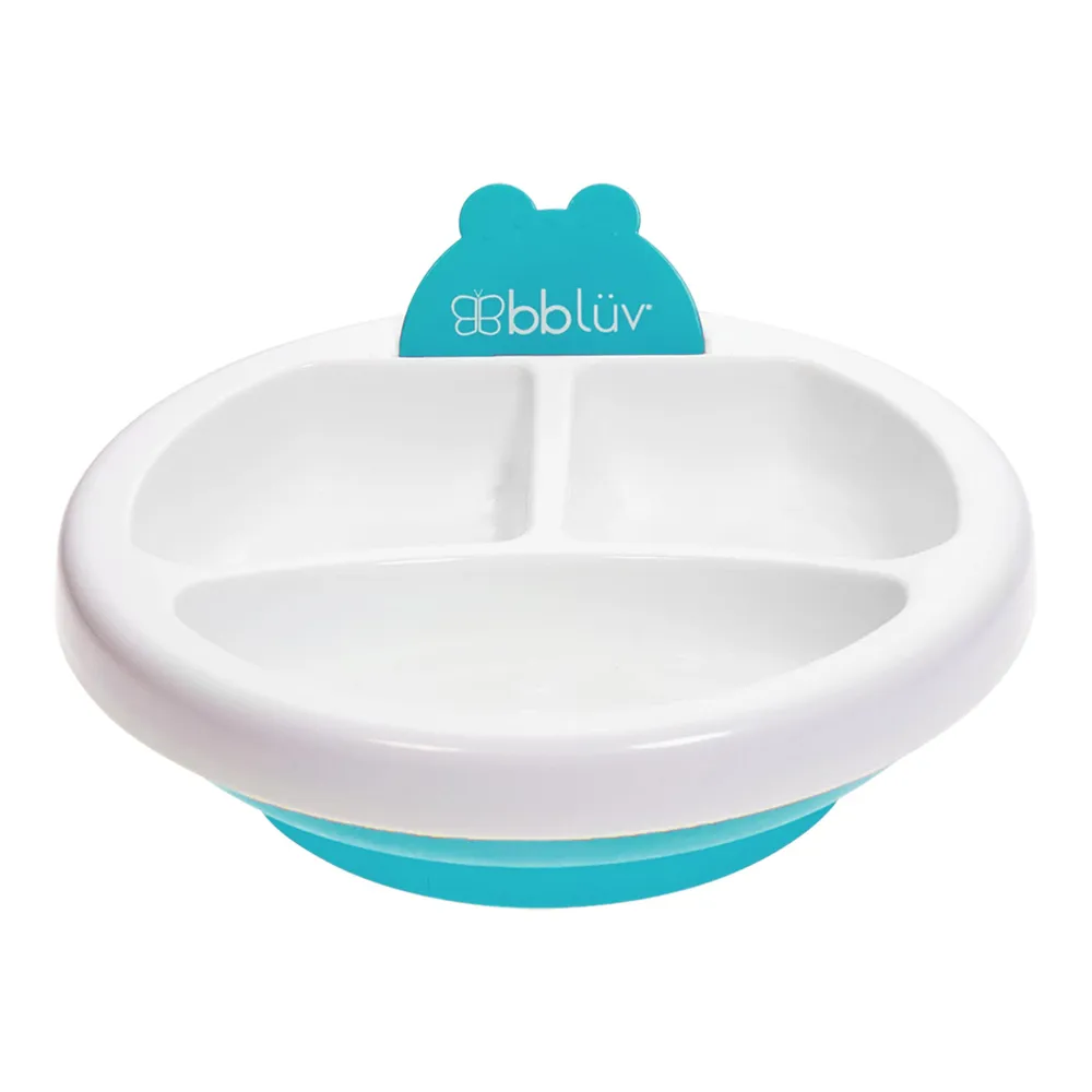 Platö Warm Feeding Plate - Blue