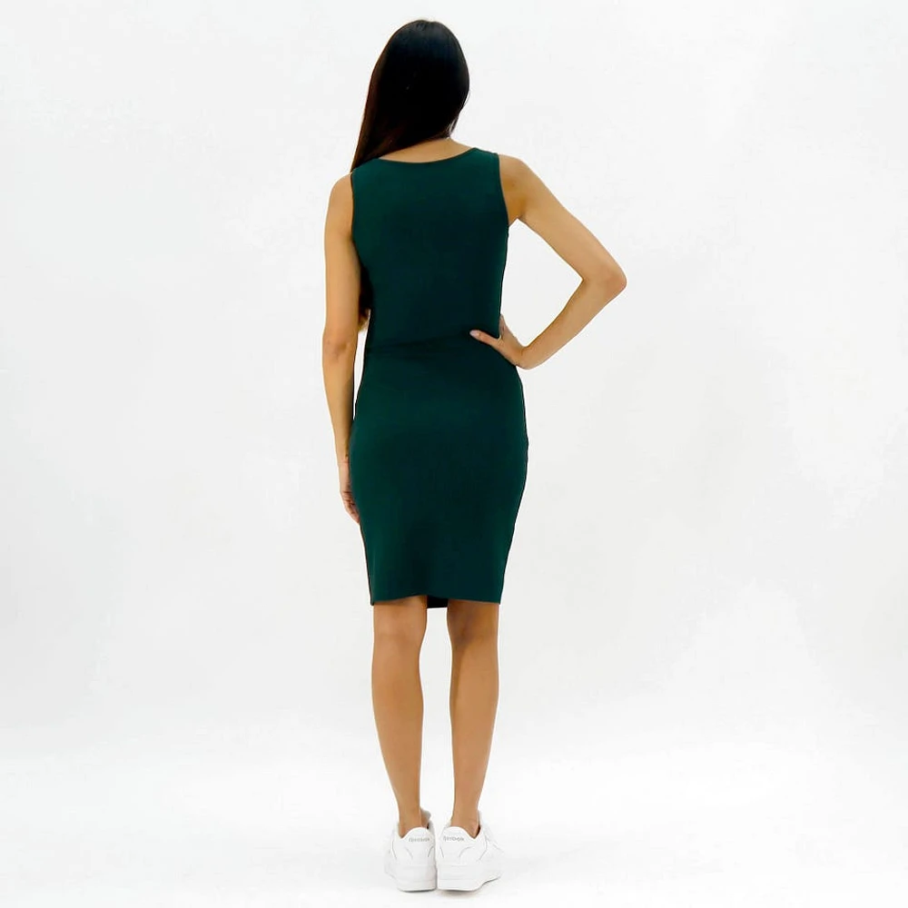 Emerald Nursing Rib Dress