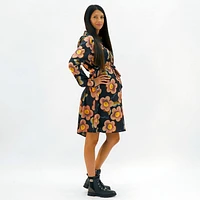 Flowers Buttoned Down Dress