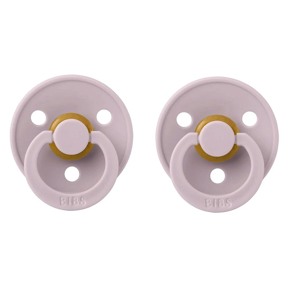 Pacifier Bibs 0-6m Set of 2 - Lilac (Size 1)