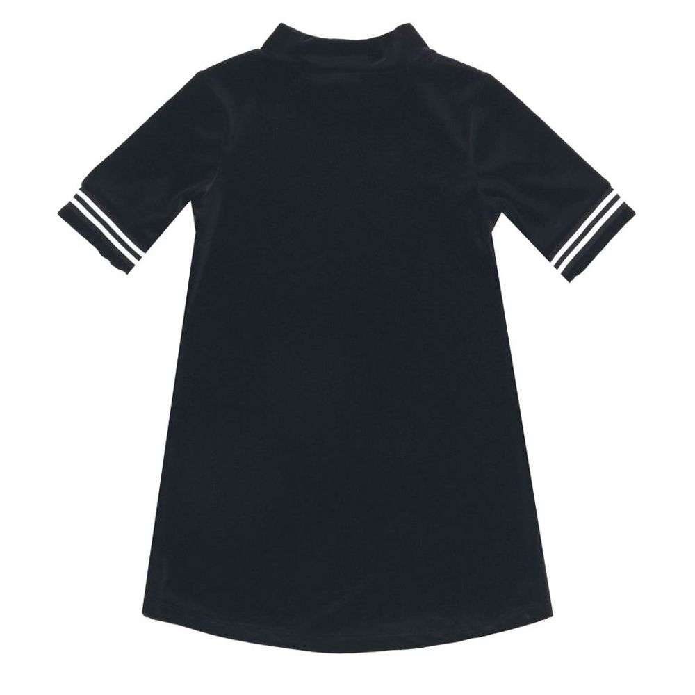 Stars Short Velvet Dress 7-12y