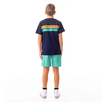 T-Shirt Henley Méditerranée 7-12ans