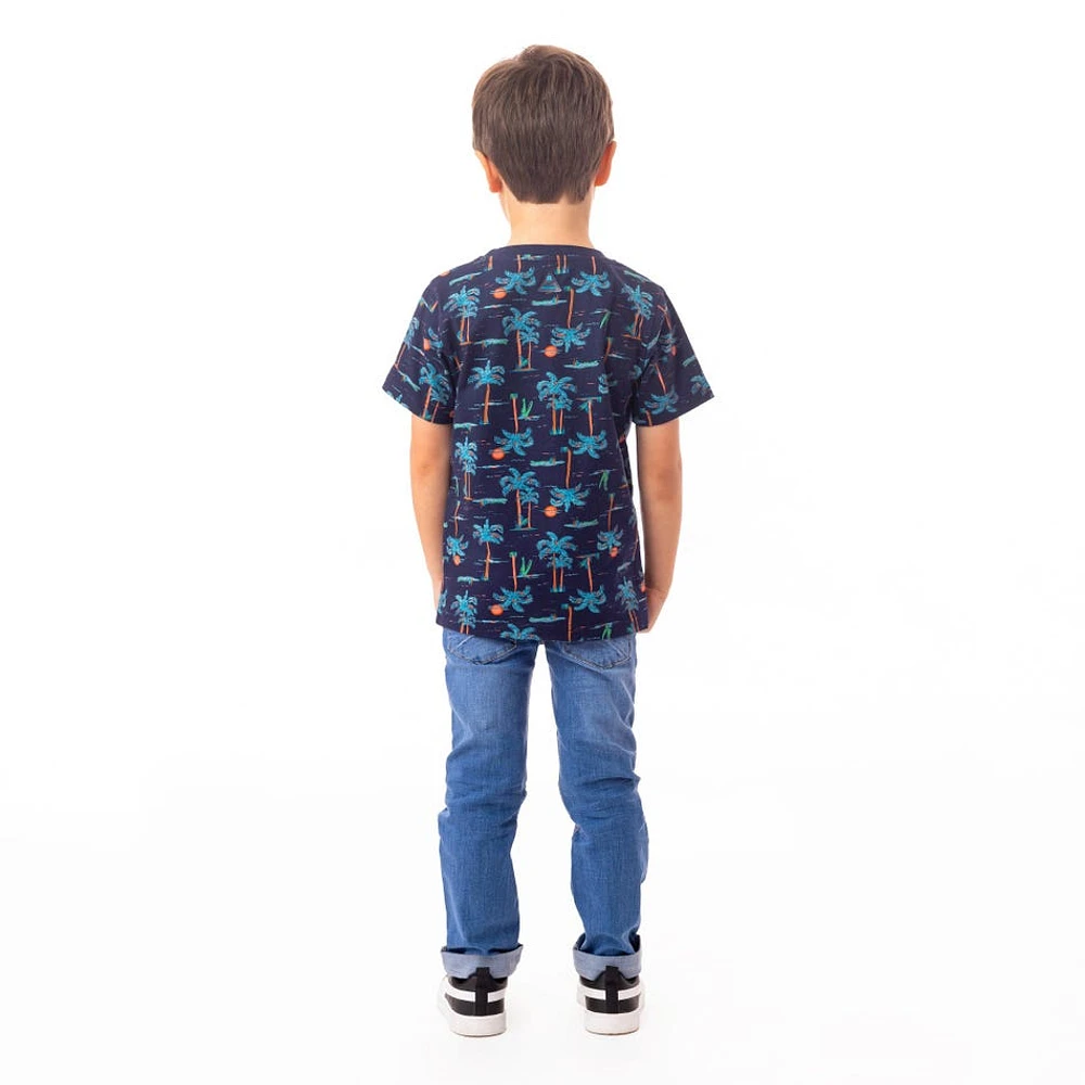 T-Shirt Palmiers Piscine 2-6ans