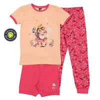 Ladybug 3 Pieces Pajamas 7-12y