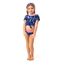 Leaves UV Knotted Bikini 4-6y