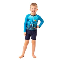 Frogs Long Sleeves UV Swimsuit 2-4y