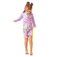 Palm Beach Long Sleeves UV Swimsuit 2-4y