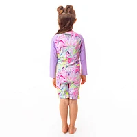 Palm Beach Long Sleeves UV Swimsuit 2-4y