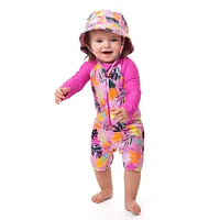 Hibiscus UV Long Sleeves Swimsuit 9-24m