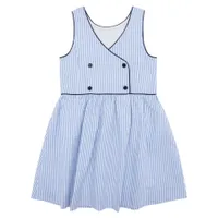 Striped Sleeveless Dress Woven