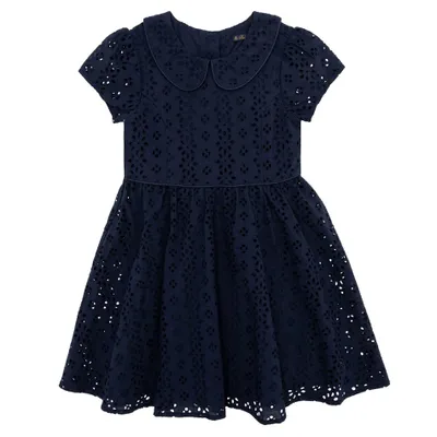 Short Sleeves Dress Woven 2-14y