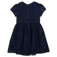 Short Sleeves Dress Woven 2-14y