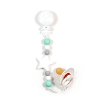 Pacifier clip star-Mint