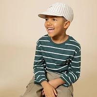 Natural Striped Cap 2-12y