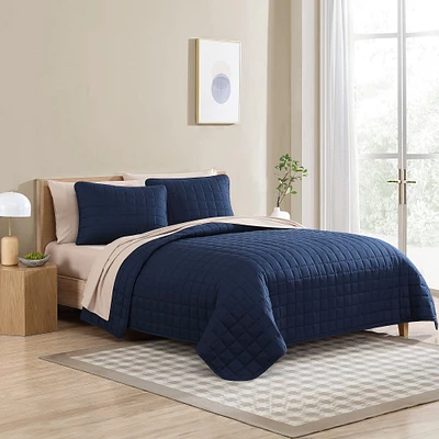 Twin Quilt Set - Navy