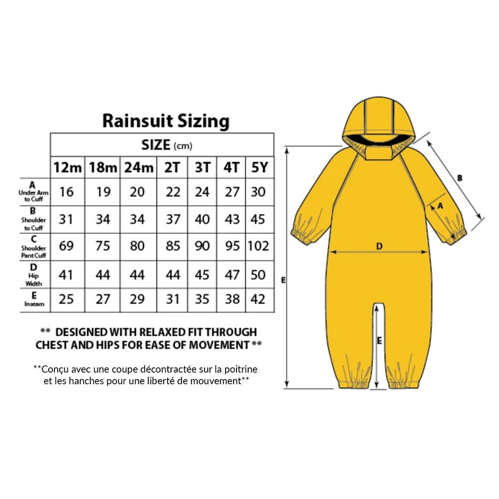 Combinaison de Pluie 2-5ans