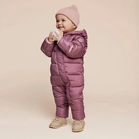 Grape Baby Girl One Piece Snowsuit 3-24m