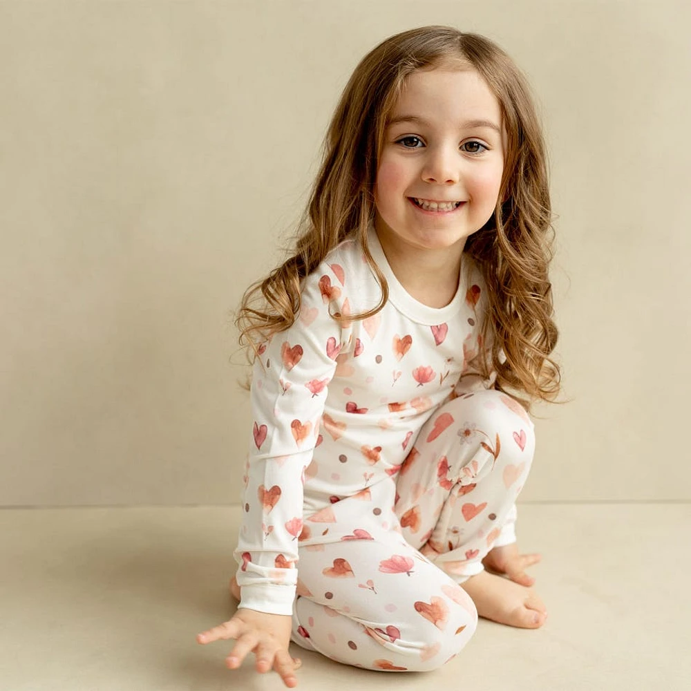 Pyjama Modal Coeur 2-10ans