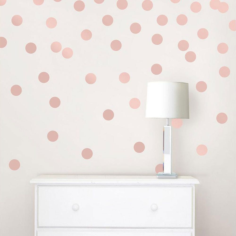 Wall Stickers - Rose Gold Confetti Dot