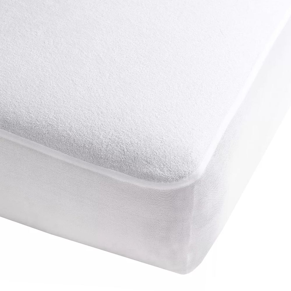 Twin Waterproof Mattress Pad - White