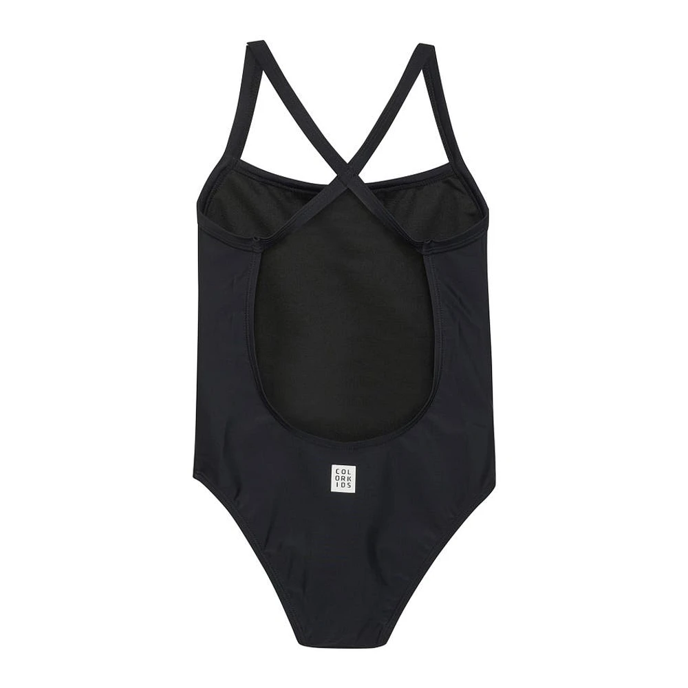 Black UV Swimsuit 4-8y