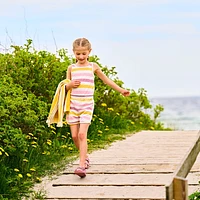 Striped AOP Jumpsuit 2-12y