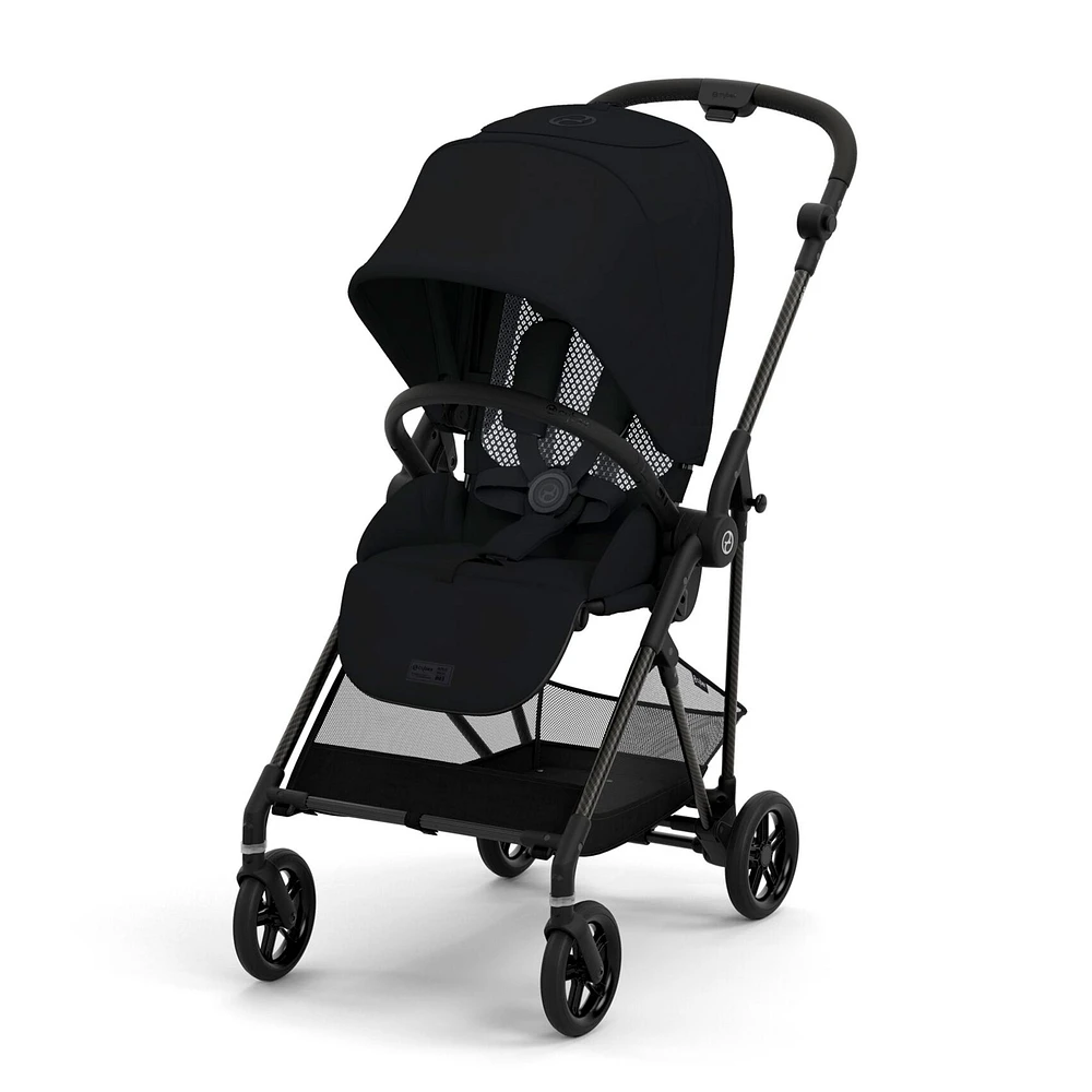 Melio Carbon 3 Ultra Lightweight Stroller - Moon Black