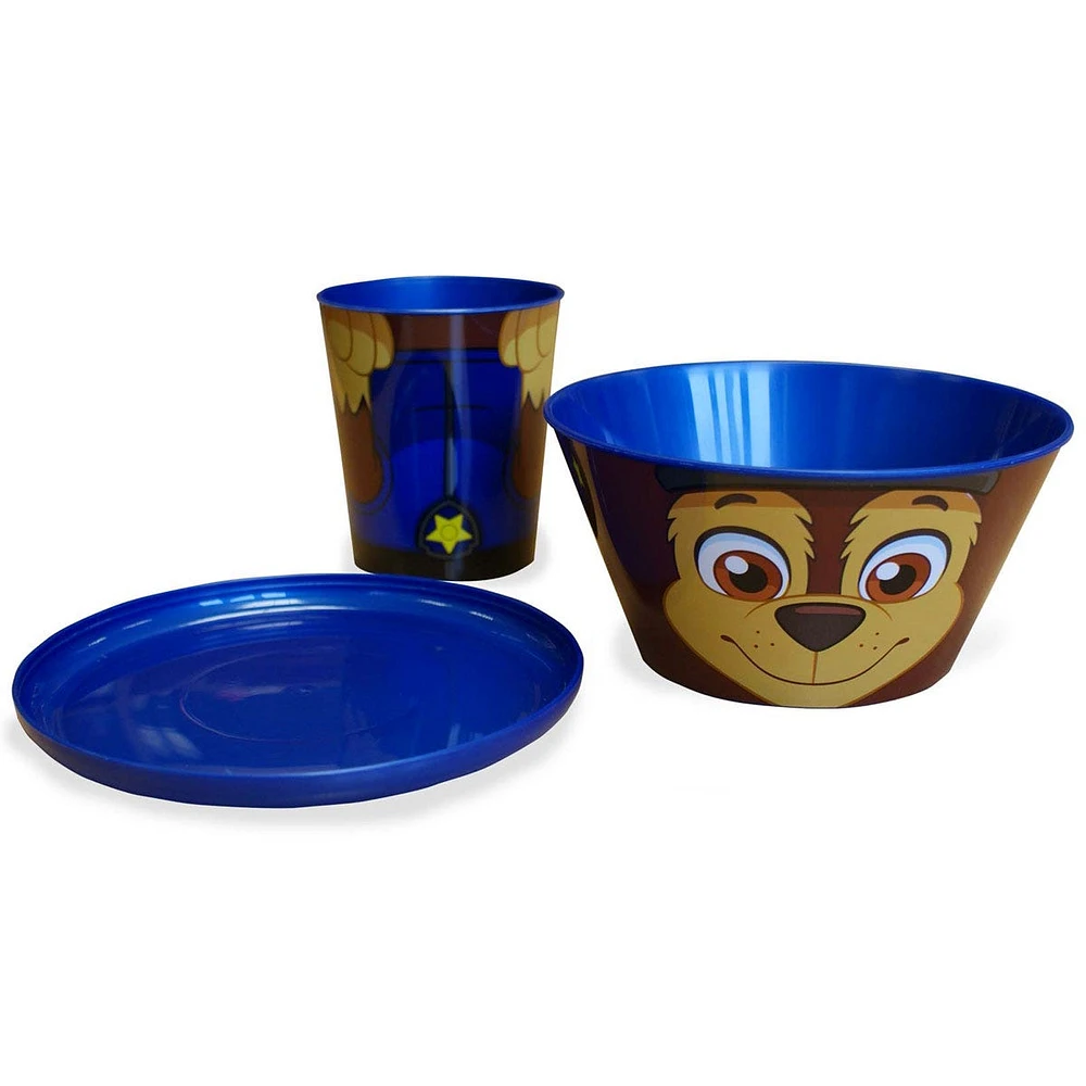 Paw Patrol Dishes 3 Pieces - Chase