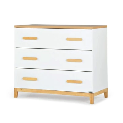 LaLa Little 3-Drawer Dresser - White/Natural