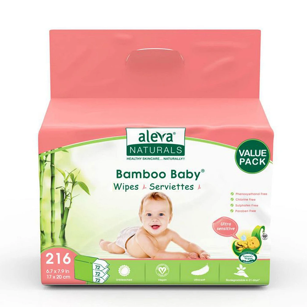 Lingettes Peaux Sensibles Bambou Baby (216)
