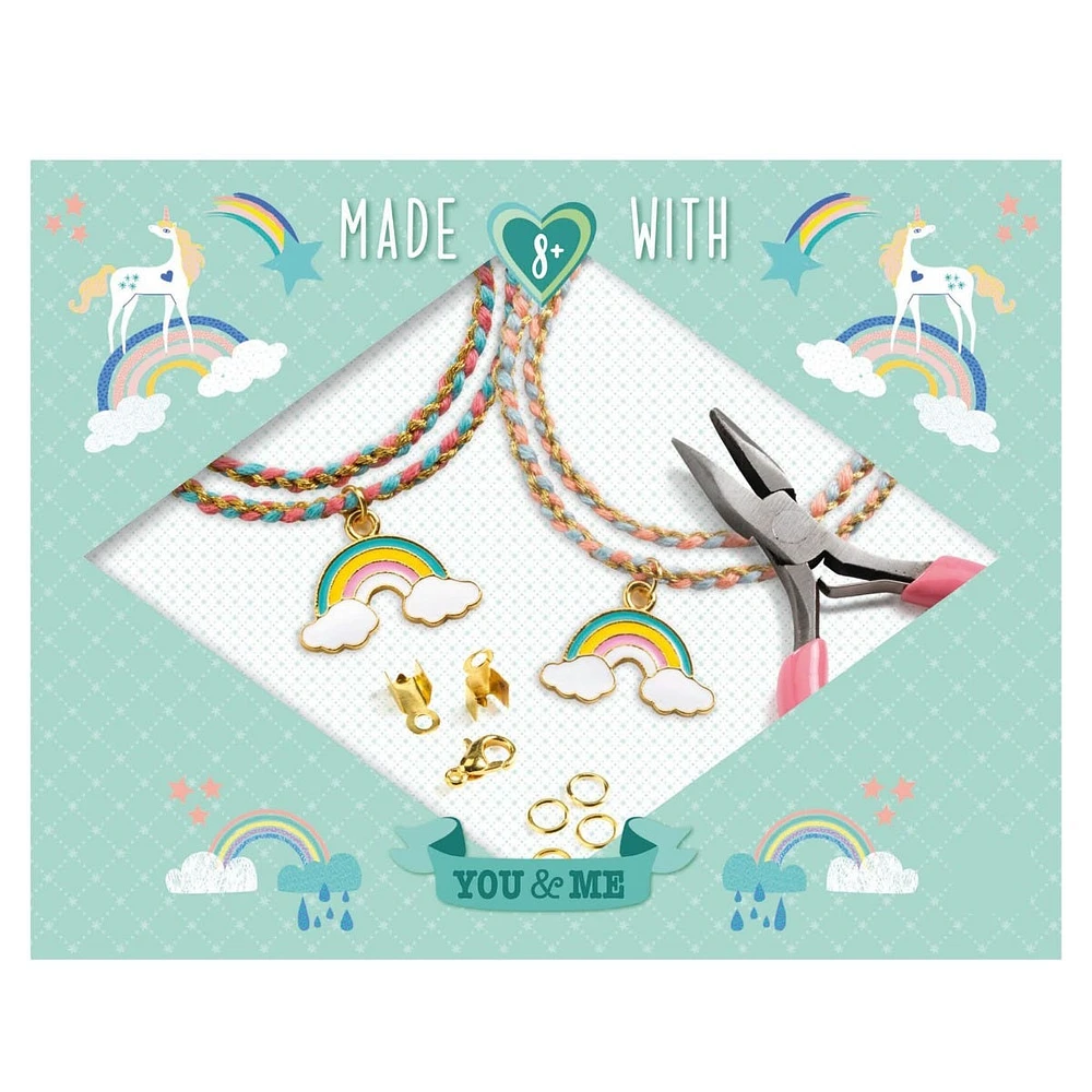 Creative Bracelet DIY Kit You & Me - Rainbow Kumihimo