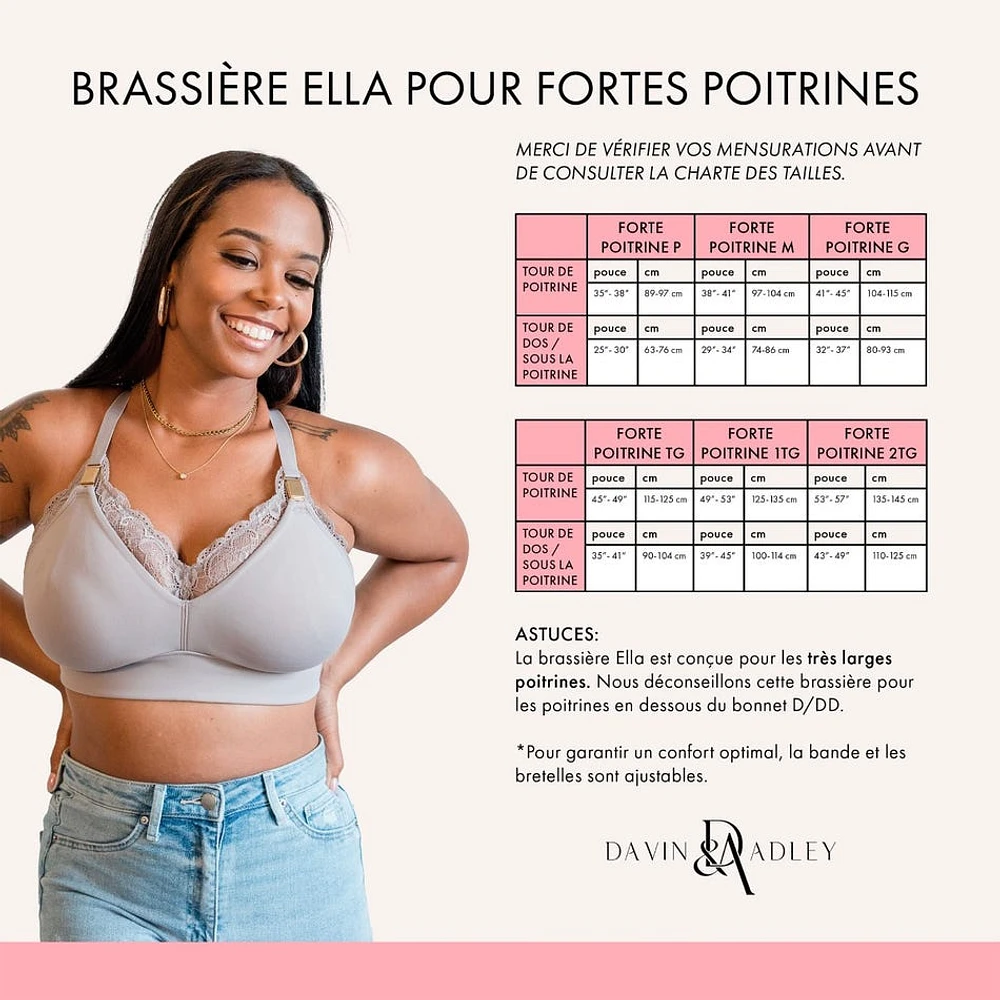 Bralette de Maternité et d’Allaitement pour Forte Poitrine - Ella