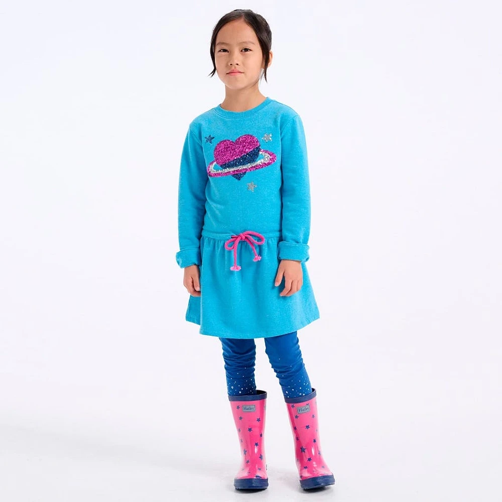 Robe Coeur Scintillant 3-8ans