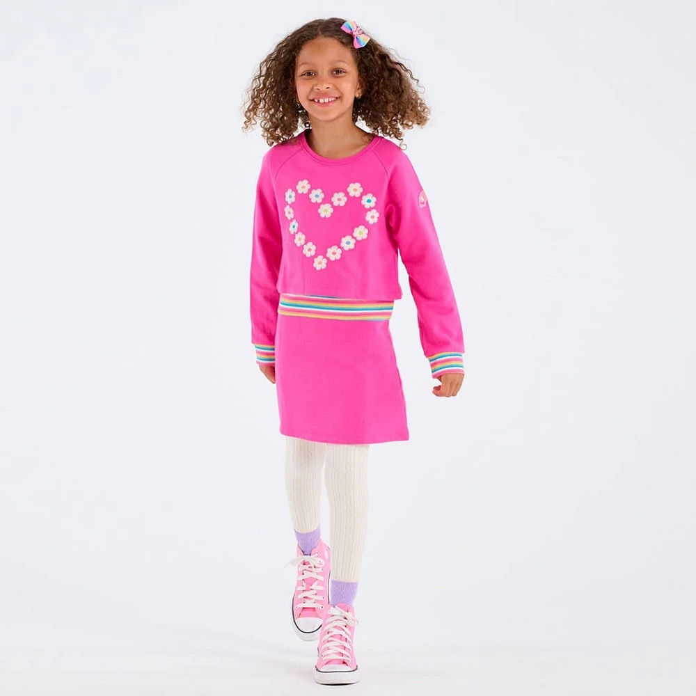 Robe Coeur Fleur 3-8ans