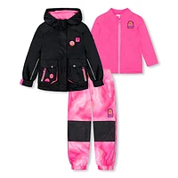 Ensemble Extérieur 3-en-1 Fuschia 3-6ans