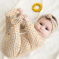 Gingham Print Sleeper 0-12m