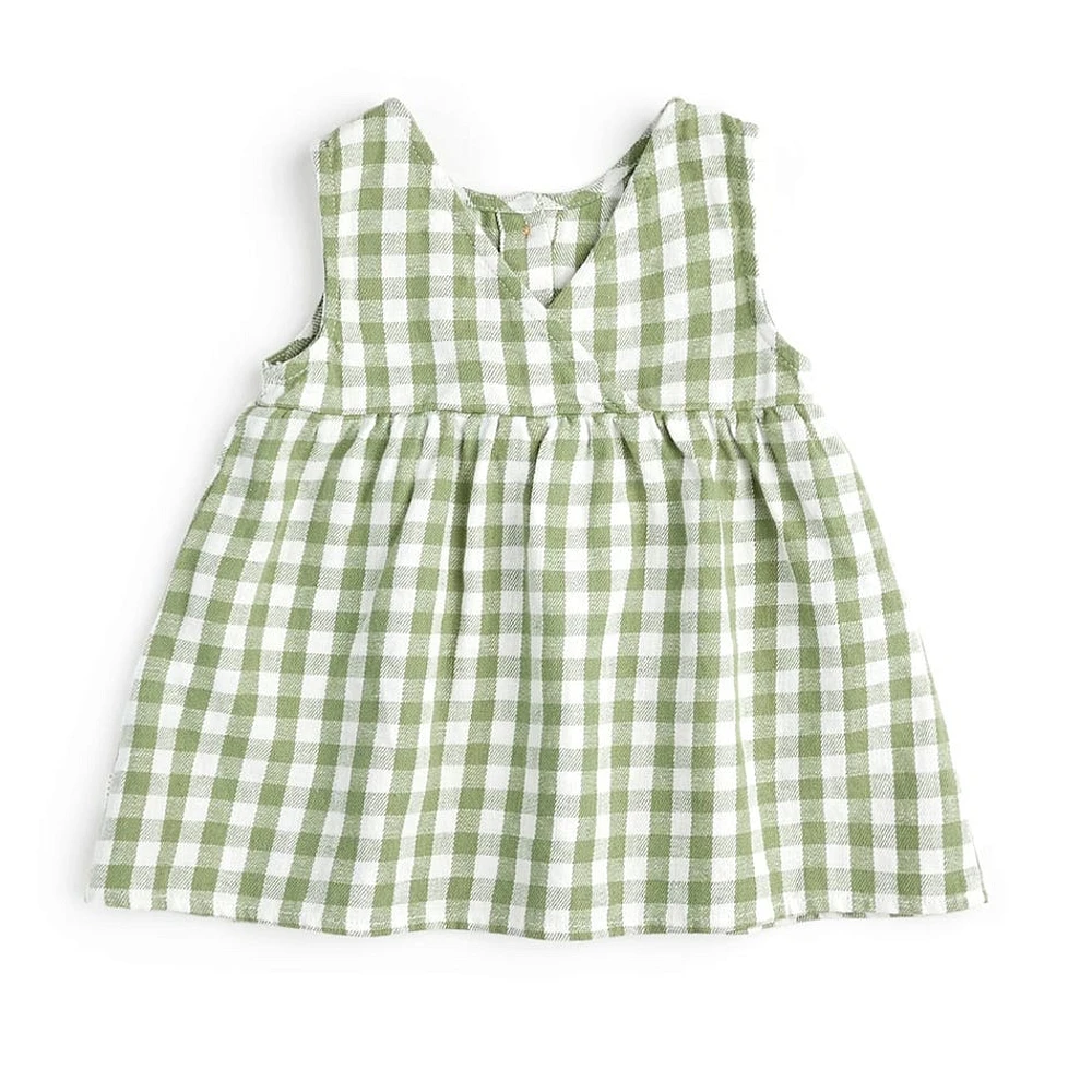 Robe Lin Gingham Cactus 3-24mois