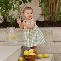 Gingham Linen Dress 3-24m